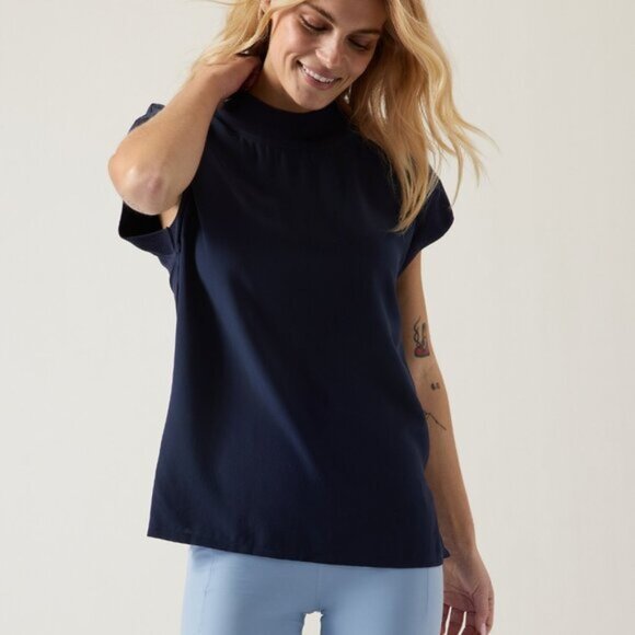 Athleta Hybrid Silk Tee - Picture 1 of 5